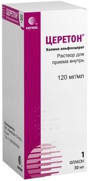 Церетон раствор для приема внутрь 120 мг/мл 30 мл 