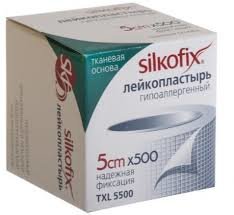 Silkofix лейкопластырь на тканевой основе 5см x 500см