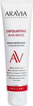 Aravia laboratories маска-эксфолиант для лица 100мл с aha-кислотами