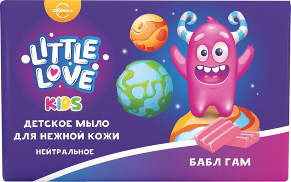 Little love мыло детское для нежной кожи 90г бабл гам