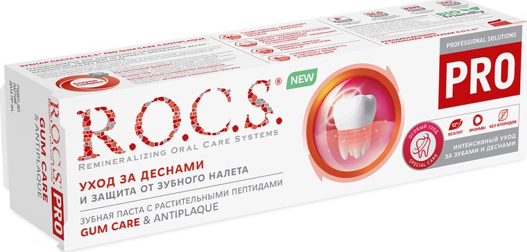 R.O.C.S. PRO Gum Care & Antiplaque Зубная паста 74 г