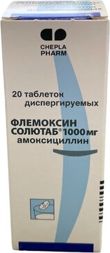 Купить флемоксин солютаб таб дисперг. 1000мг 20 шт (амоксициллин) от 529 руб. в городе Томск в интернет-аптеке Планета Здоровья, инструкция по применению, аналоги