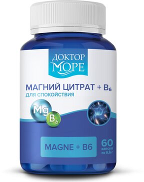 Доктор море капс магне+в6 60 шт