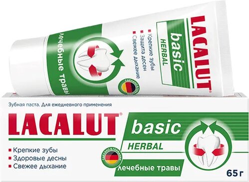 LACALUT basic herbal зубная паста 65 г