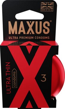 Презервативы ультратонкие Maxus 3 шт