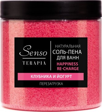 Senso terapia соль-пена для ванн перезагрузка 600г happiness re-charge