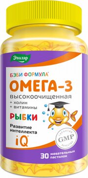 Бэби Формула Омега-3 Рыбки пастилки 30 шт 