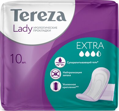 Прокладки урологические для женщин TerezaLady Extra 10 шт