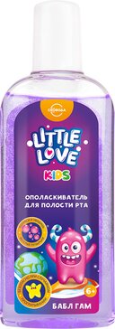 Little love ополаскиватель детский 6+ для полости рта 300мл бабл гам