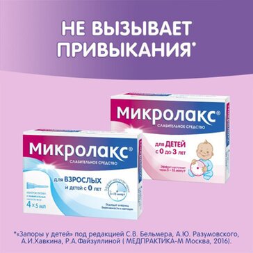 После клизмы микролакс нет стула