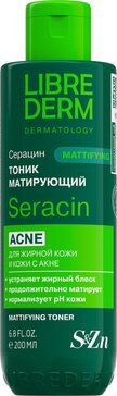 Librederm seracin тоник матирующий 200мл