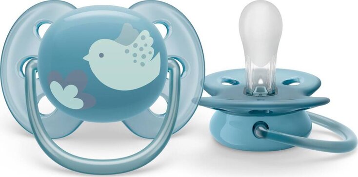 Пустышка силиконовая Philips Avent SCF092/04 с футляром для хранения и стерилизации 6-18 мес 1 шт