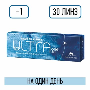 Bausch&lomb ultra oneday линзы контактные однодневные -1.00/8.6/14.2 30 шт