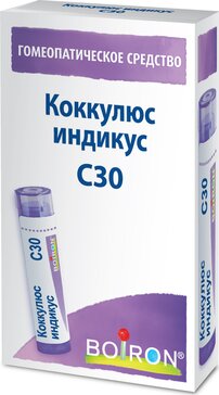 Коккулюс индикус С30 гранулы гомеопатические 4 г