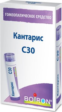 Кантарис С30 гранулы гомеопатические 4 г