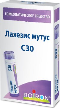 Лахезис мутус С30 гранулы гомеопатические 4 г