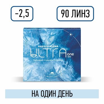 Bausch&lomb ultra oneday линзы контактные однодневные -2.50/8.6/14.2 90 шт