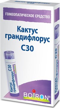 Кактус грандифлорус С30 гранулы гомеопатические 4 г