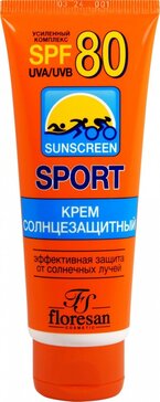 Крем для лица и тела солнцезащитный SPF80 60 мл Floresan Ф-109