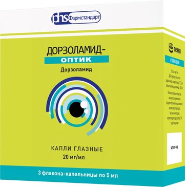 Дорзоламид-Оптик капли глазные 20 мг/мл 5 мл фл-кап. 3 шт