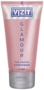 Гель-смазка VIZIT Glamour Клубничный 50 мл