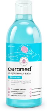 Ceramed Вода мицеллярная Энзимная для сухой, чувствительной, склонной к раздражению кожи 400 мл