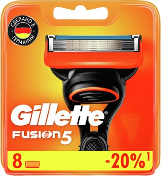 Gillette Fusion кассеты 8 шт