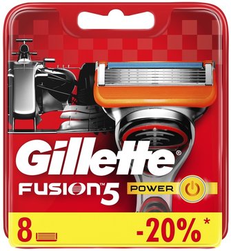 Gillette fusion power кассеты 8 шт