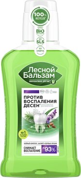 Лесной Бальзам ополаскиватель на отваре трав с шалфеем против воспаления десен 250 мл