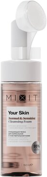 MIXIT Your Skin Очищающая пенка для нормальной и чувствительной кожи лица 150 мл