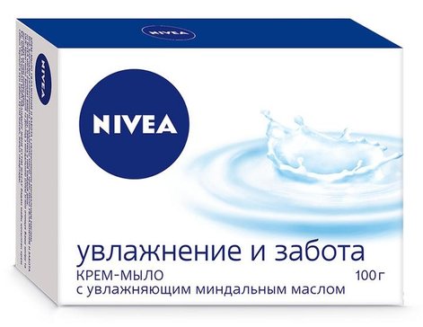 Крем-мыло Nivea Увлажнение и забота с миндальным маслом, 100 г