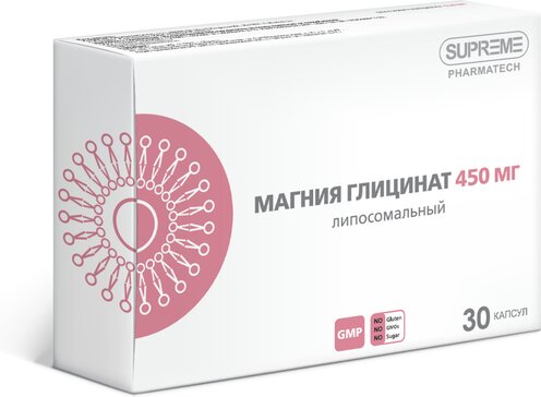 Supreme Pharmatech Магния глицинат липосомальный капс 30 шт