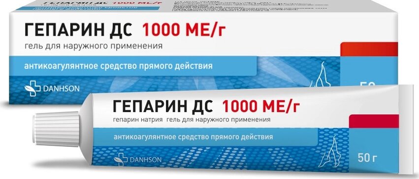 Гепарин ДС 1000 МЕ/г гель 50 г