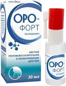 ОРО-форт спрей 1,5 мг/мл 30 мл для местного применения