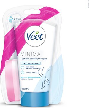 Крем для депиляции в душе Veet MINIMA для чувствительной кожи, 150 мл