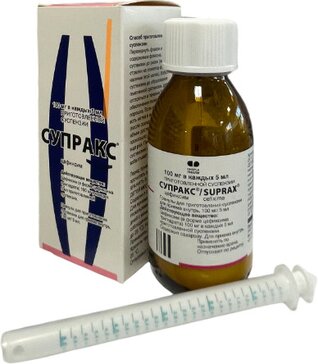 Купить супракс гранулы 30 г для приготовления суспензии для приема внутрь 100 мг/5 мл (цефиксим) от 841 руб. в городе Москва и Московская область в интернет-аптеке Планета Здоровья, инструкция по применению, аналоги