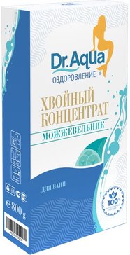 Dr.aqua концентрат хвойный 800г кор.карт. можжевельник