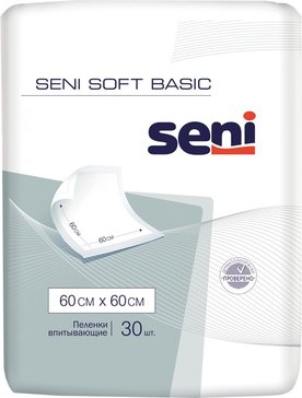 Seni soft пеленка гигиеническая впитывающая 60х60см 30 шт basic