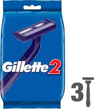 Одноразовые мужские бритвы Gillette2 3 шт