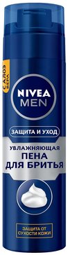 Пена для бритья увлажняющая Nivea Men Защита и уход против сухости кожи, 200 мл