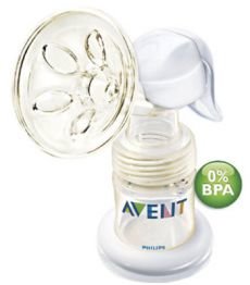 Avent isis молокоотсос 86840 комплект бутылочка 125мл+соска+крышка-заглушка+запасные части ручной