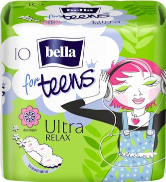 Bella for teens прокладки ultra relax deo 10 шт