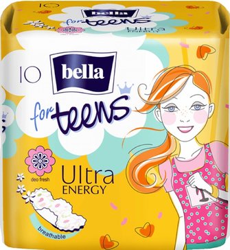 Bella for teens прокладки ultra energy deo 10 шт