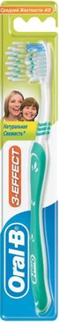 Oral-b щетка зубная 3 effect натуральная свежесть 40 medium/cредняя