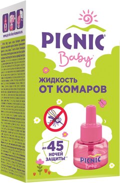 Пикник baby жидкость 45 ночей от комаров 30мл