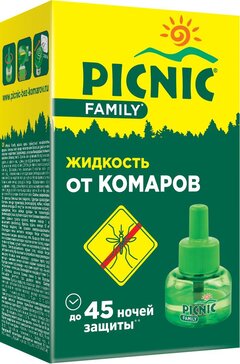 Пикник family жидкость 45 ночей от комаров 30мл