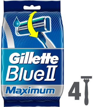 Gillette blue ii max станок одноразовый 4 шт