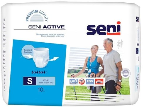 Seni active трусики впитывающие small 10 шт