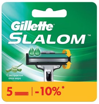 Gillette slalom кассеты 5 шт