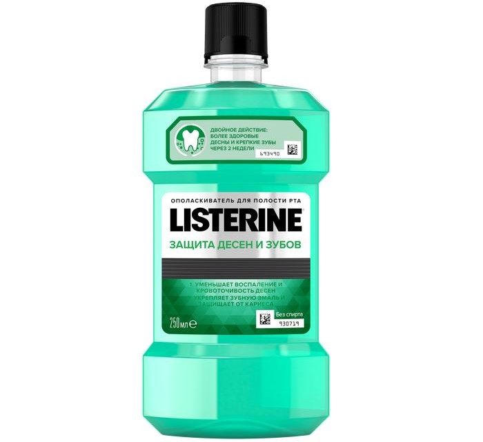 Listerine Защита зубов и десен ополаскиватель для полости рта 250 мл